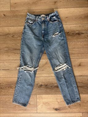 Zara Distressed Mom Jean